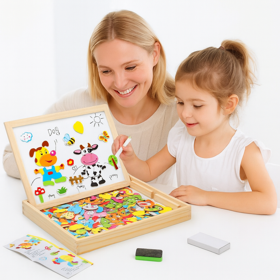 Vionel® – 3-in-1 Montessori Speel & Leerstation voor Blije, Nieuwsgierige Kids